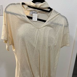 cream color top